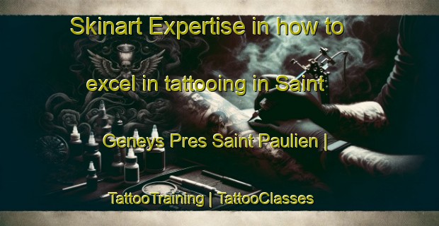 Skinart Expertise in how to excel in tattooing in Saint Geneys Pres Saint Paulien | TattooTraining | TattooClasses | SkinartTraining-France